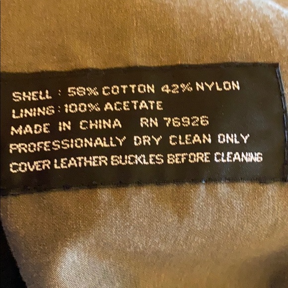 Kenneth Barnard Double layer trench, Khaki green - Picture 7 of 7